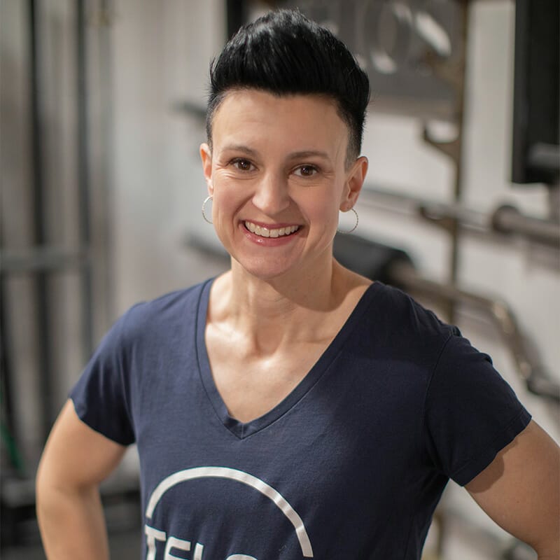 Amy coach at Telos Strength & Conditioning