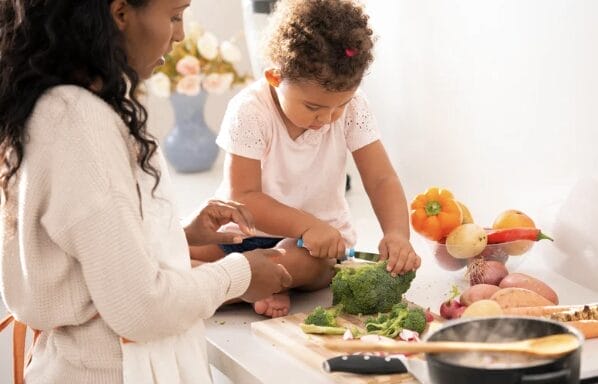 Kids and food healthy